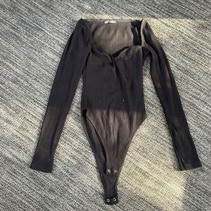 Black zara bodysuit